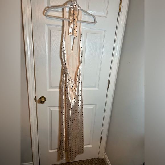 Bardot Citron Midi Dress in Ivory Spot - Picture 6 of 9